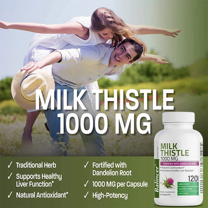Milk Thistle Capsules | Liver Support Supplement (30/60/120 Count)