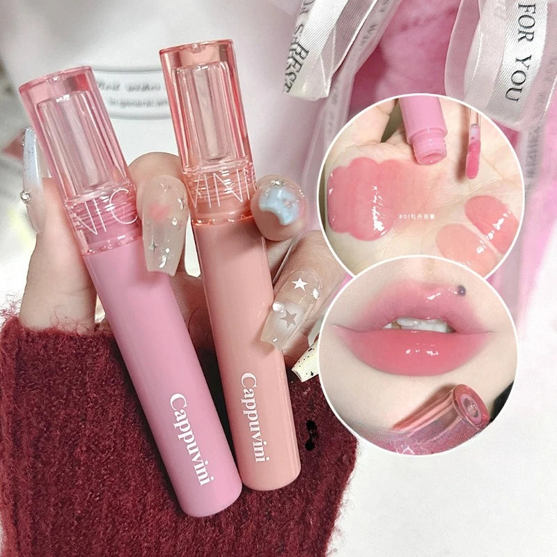Waterproof Lip Gloss Jelly Shine, Long-Lasting Hydration (2.8g)