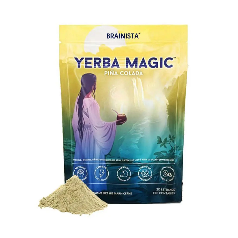 Peach Mango Prebiotic Probiotic Tea Powder with Yerba Mate