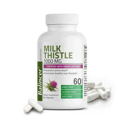Milk Thistle Capsules | Liver Support Supplement (30/60/120 Count)