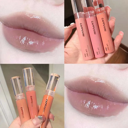 Waterproof Lip Gloss Jelly Shine, Long-Lasting Hydration (2.8g)