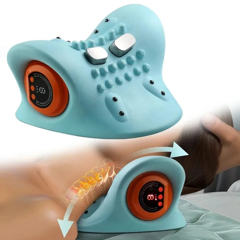 Neck Stretcher Massager with Heat and Traction
