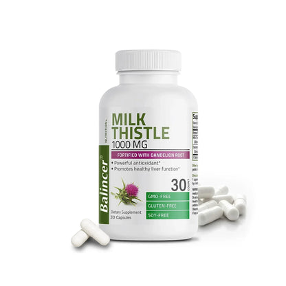 Milk Thistle Capsules | Liver Support Supplement (30/60/120 Count)