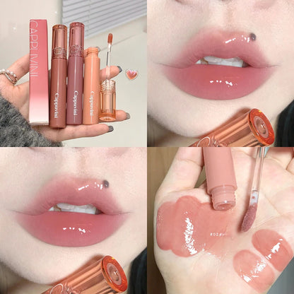 Waterproof Lip Gloss Jelly Shine, Long-Lasting Hydration (2.8g)